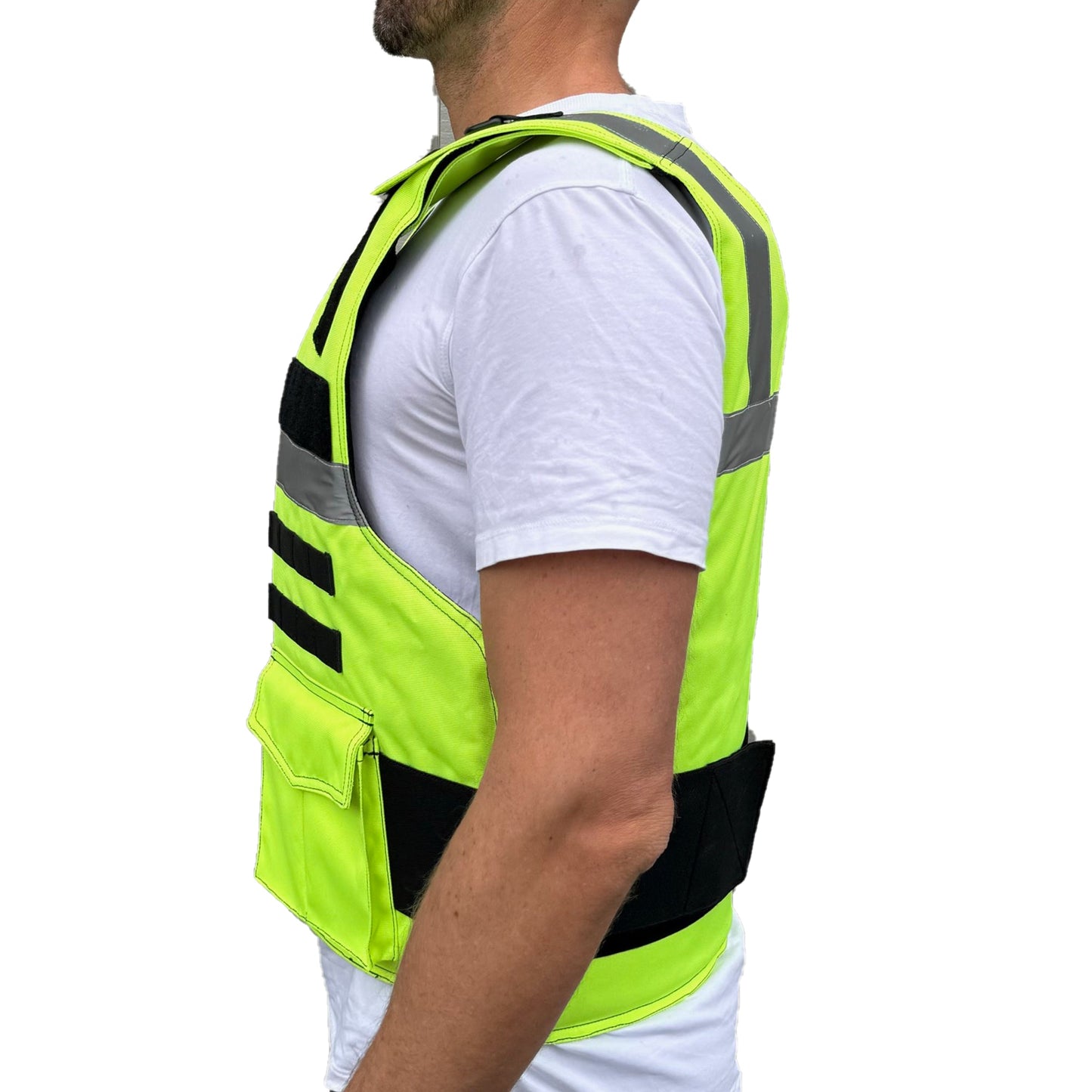 AS23KB(L) - "Intrepid" Series Security High Vis Stab Proof Vest