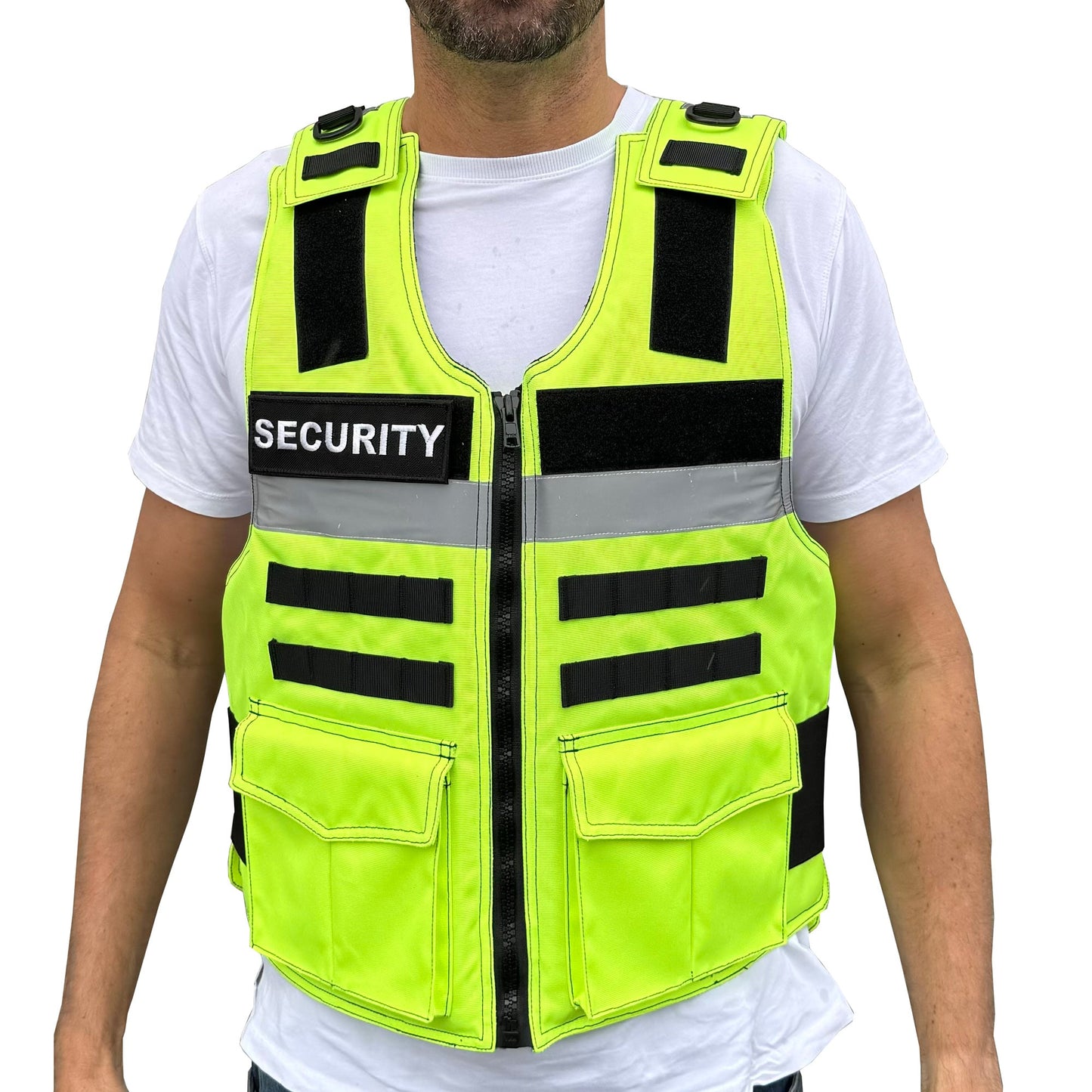 AS23KB(L) - "Intrepid" Series Security High Vis Stab Proof Vest